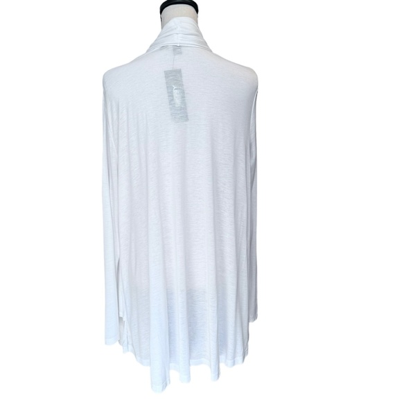 DKNY WHITE DOUBLE LAYER SWING OPEN CARDIGAN - NWT - Picture 5 of 12